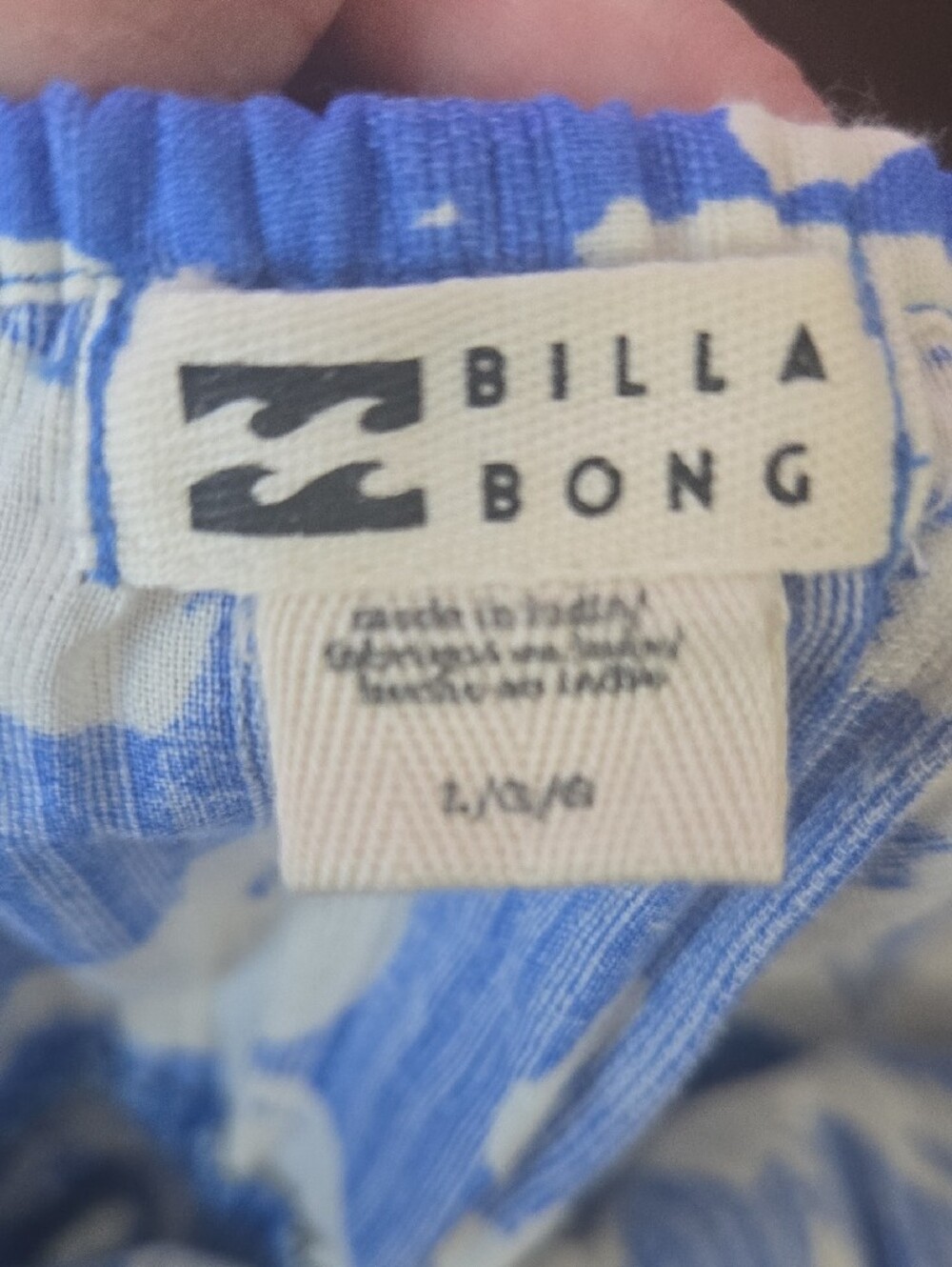 Billabong Blue and White Strapless Floral Maxi Dress - Picture 3 of 4